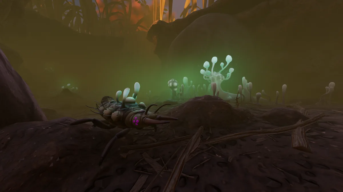 Ladybird boss encounter in Grounded hedge biome